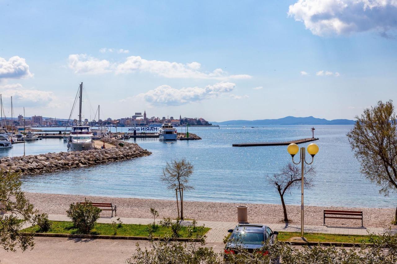 Mare-More Studio W Balcony And Beach Front And View Задар Екстериор снимка